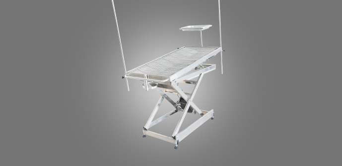 Tipo veterinario chirurgico medico Tabella della tabella V di acciaio inossidabile OT delle attrezzature SS304 di Ot del veterinario